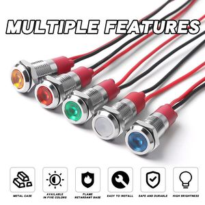 8mm Metal LED Indicator Light IP67 Compatible with 3V/6V/12V/24V/110V/220V Wpl8-K-S-D Durable and Versatile