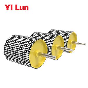 Mining Belt Conveyor Drive Pulley Drum with Ceramic Pulley Lagging Sheet