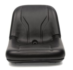 Black / Yellow Garden Tractor Lawn Mower Seat with Molded Hinge Point Pivot Pin for Flip-Forward Mounting Kits