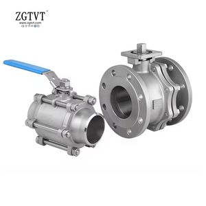 One Two Three PCS /Flange Type Wcb/CF8/CF8m/CF3m Ball Valve