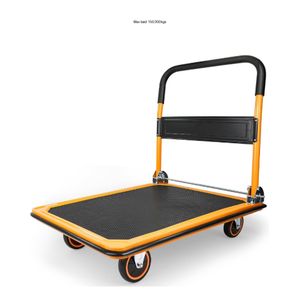 300kgs Foliding Noiseless Trolley with Customize Silent Casters Trolley Platform Hand Truck