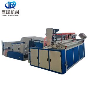 Automatic Toilet Paper Roll Punching and Rewinding Machine for Sale