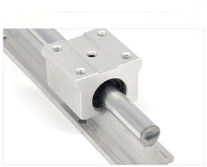 High Presision Aluminum Linear Guide SBR25uu SBR25luu CNC Round Linear Guide Rail and Aluminium Alloy Bearing for CNC