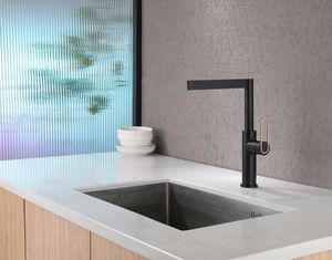 Wholesale Electrophoresis Matt Black H59 Brass Kitchen Faucet&Water Tap