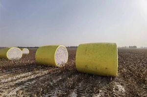 High Density Yellow / Orange Cotton Wrap Film for Cotton Picker