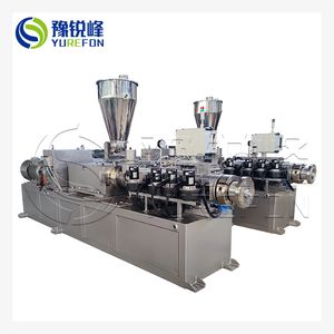 Conical Double Screw Extruder Machine for Plastic PVC Pipe, Profile