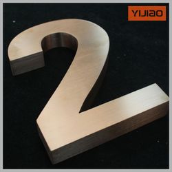Customized Outdoor Mirror or Brushed Stainless Steel Metal Channel Signs
