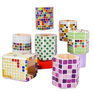 Wholesale DIY Mosaic Pen Holder Kits Creative Handmade Luxury Candle Home Decor