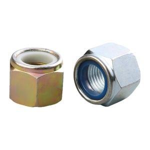 Custom Nut Lock Nut Hex 304 18-8 Nylon Insert Stainless Steel Finish