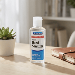 Hand Sanitizer with Vitamin E, Refreshing Gel for Kitchen Bathroom Office Traveling, Travel Sized Flip Cap Bottles