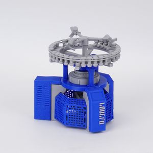 Carrying Magnetic Tape Electricity Blue Circular Knitting Machine Model Removable and Detachable