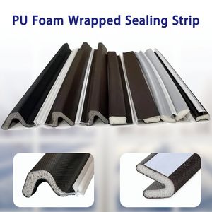 PU Foam Wrapped Door Seal Strip with Magnetic Core and Adhesive Backing