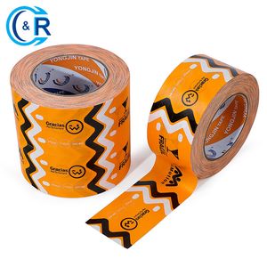 Self Adhesive Custom Printed Kraft Paper Gummed Packing Packaging Tape