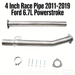 High Performance 4 Inch Race Pipe Fit 2011-2019 Ford Super Duty 6.7L Powerstroke Stainless Steel 409