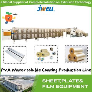 Jwell High-Precision /Energy-Saving/Eco-Friendly /Digitally Controlled PVA Water Soluble Film Coating Production Line Plastic Extrusion Machine