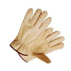 Cowhide Grain Leather Driver Protective Glove