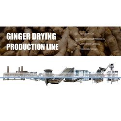 Ginger Chips Dryer and Ginger Flour Ginger Drying Production Line
