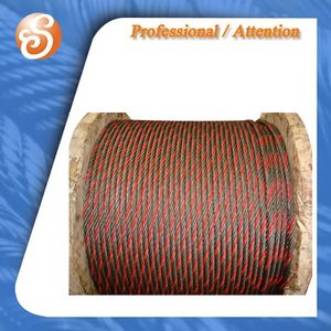 Ungalvanized Steel Wire Rope 6X7 6X19 for Tower Crane