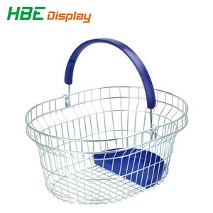Wire Cosmetic Shopping Basket with Plastic Holder