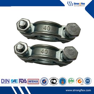 Industrial Hose Using Malleable Iron Bolt Tube Clamp Round Support Couplings