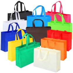 Multi-Color Non-Woven Reusable Shopping Bags Grocery Handy Bag