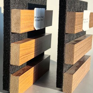 Customizable Timber Grain Acoustic Wall Panel for Soundproofing