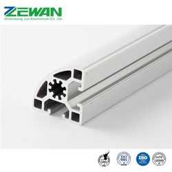 Customized Aluminum Alloy Construction T Slot Frame Section Aluminum Extrusion Industrial Profile