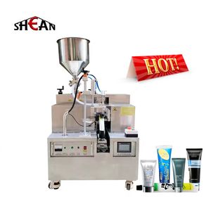 Automatic Plastic Tube Cosmetic Beauty Hand Cream Rotary Filling Sealing Machine