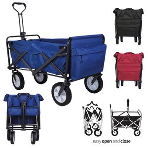 Woods Outdoor Collapsible Folding Utility Standard Wagon Platform Trolley 150 Lb Capacity