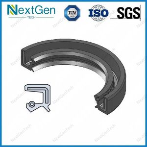 Tc Type NBR FKM EPDM HNBR Neoprene Silicone Skeleton Metal Case Auto Shaft Rubber Oil Seal