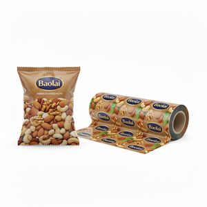 Factory Custom Pumpkin Seeds Cashew Nuts Packaging Film Plastic Roll Film for Food Automatic Packaging