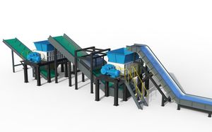 Shredders Are Used for Crushing and Recycling Metal, Plastic, and Wood Waste.