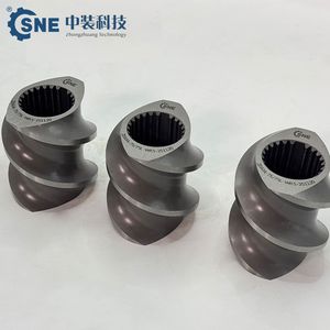 Bestselling Customization Tungsten Carbide Coated Double- Flighted Extruder Screw Element for Ceramics Extrusion