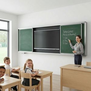 Wall Mounted School Chalk Black Board for Classroom Daily Teaching Use