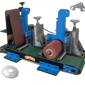 Small Machines Wet Stainless Steel Buffing Steel Polishing Wide Belt Planer Industrial Sander Sanding Machine for Metal