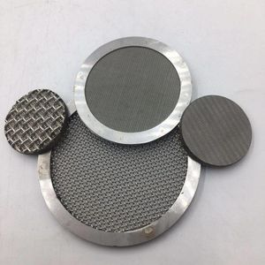 Custom 304 316 Stainless Steel Filter Screen Mesh Disc with Aluminum Edge