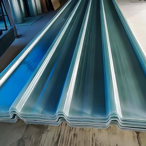 Translucent FRP Corrugated Roofing Sheet FRP Solar Panel Roof Tile Fiberglass Roof Tile for Workshop Building Material