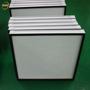 Mini-Pleat 320*320*70mm OEM High Efficiency H13 H14 HEPA Air Filter for Dust Collector