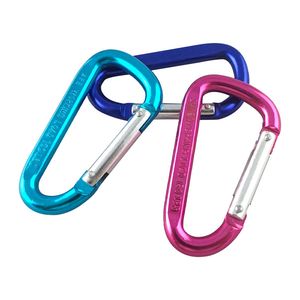 Custom Cheap Aluminum Snap Hook Carabiner D Shape Carabiner Hooks