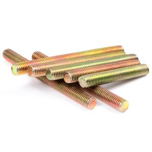 Premium Carbon Steel Threaded Rod - Galvanized Yellow Zinc Coating