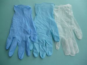 Medical Supplies Medical Nitrile Examination Gloves Blue White Disposable Nitrile Gloves