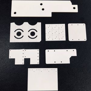 1500º C Working Temperature Ceramic Substrate Alumina Ceramic Gasket with Hole