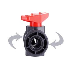Premium PVC Double-Pipe Ball Valve for Industrial Applications