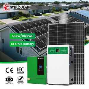 Hybrid Solar System Complete 20kw 30kw 40kw 50kw 55kw Solar Power System Price