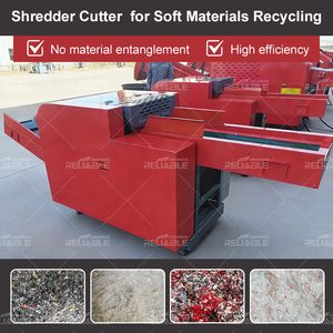 Hot Selling Rubber Plastic Cutting Soft Material Shredding Textile Crusher Fabric Waste Cutting Machine Recycling Plant