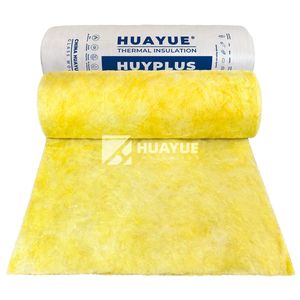 25-180 mm Class A1 Fireproof Glass Wool Blanket for Buidling Thermal Insulation