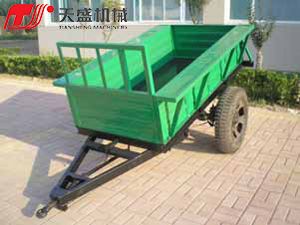 New Agricultural Machinery 15-20 HP Tractor Three Point Mounted Linkage Single Axle Farm Tipping Trailer