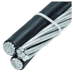 Covered Line Wire Single Core 600V AAC Aluminum Conductor 2AWG Peach Overhead Cable