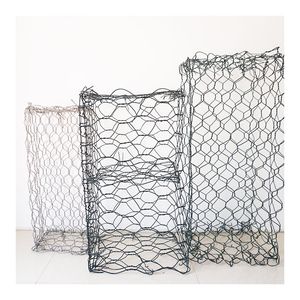 Galvanized and PVC Coated Gabion Basket Walls Fence Cage Gabion Box Prices Philippine 3.05mm 80*100mm Price Gabion for Stone Cage Retaining Wall