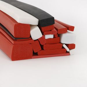 Extruded Silicone Rubber Foam Sponge Seal Strip